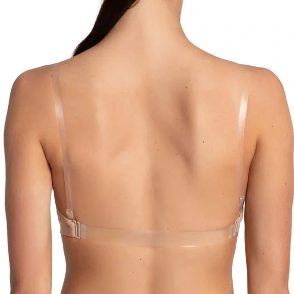 Capezio Seamless Clear Back Bra in Nude - Picture 3 of 11